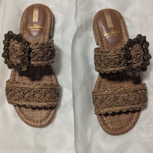 NWT Sam Edelman Elisa Braided Strap Sandal – Brown, Size 5 - Picture 6 of 7